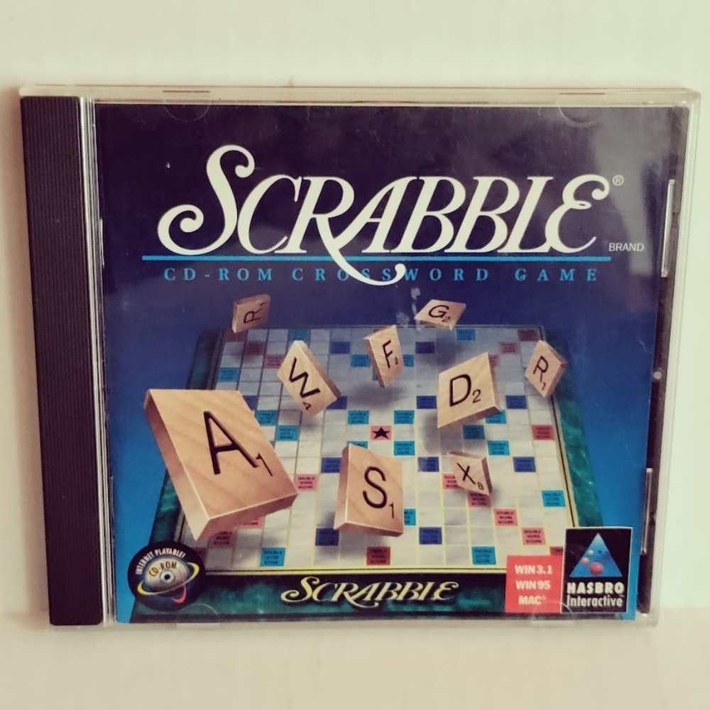 Scrabble CD-Rom Crossword Game by Hasbro Win